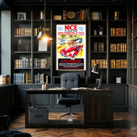 1949 Nice Automobile Week Travel Poster Art Print