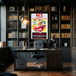 1949 Nice Automobile Week Travel Poster Art Print