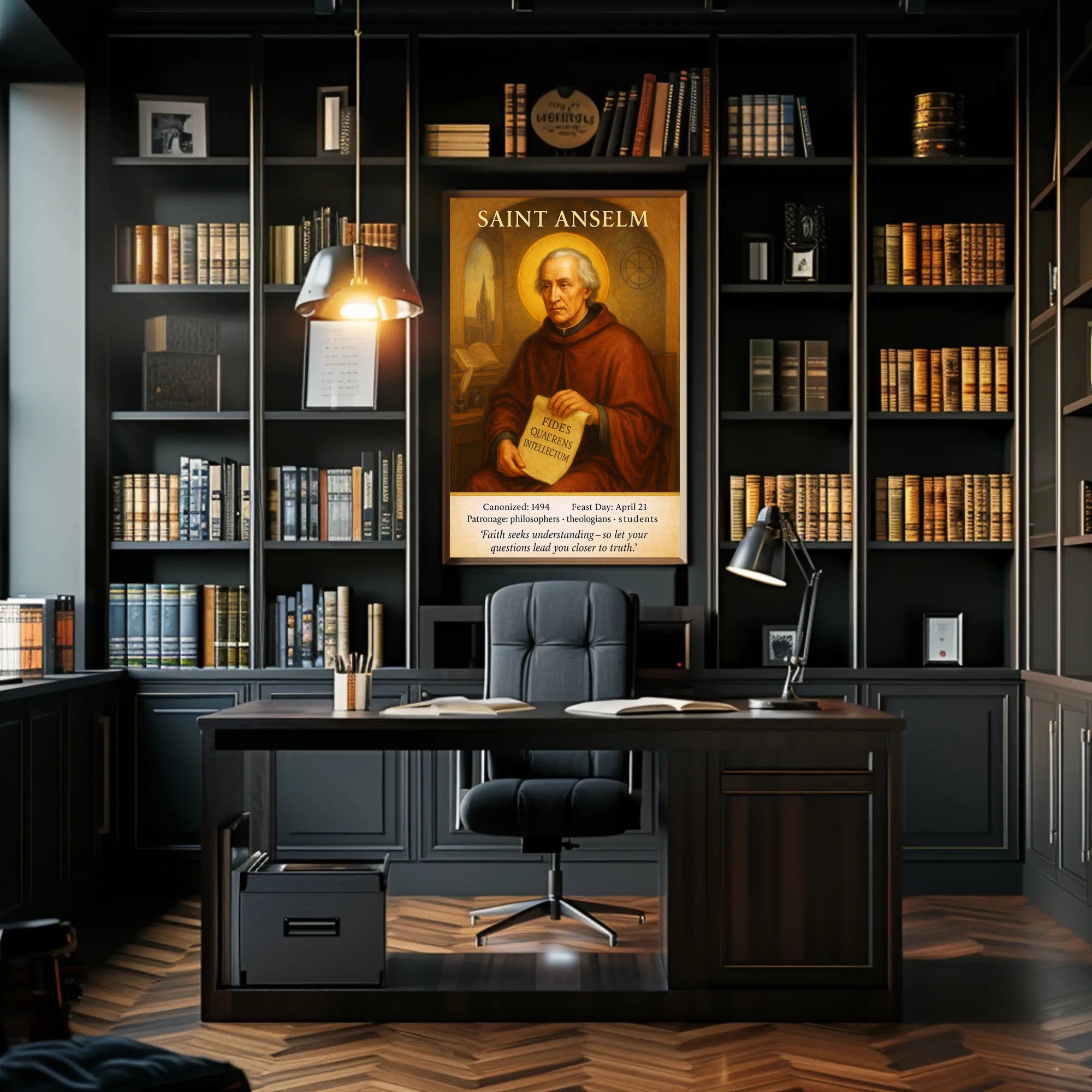 Saint Anselm Patron of Philosophers and Theologians Poster PosterGoat