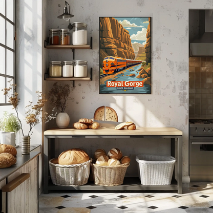 Royal Gorge Route Railroad Canyon Poster Poster