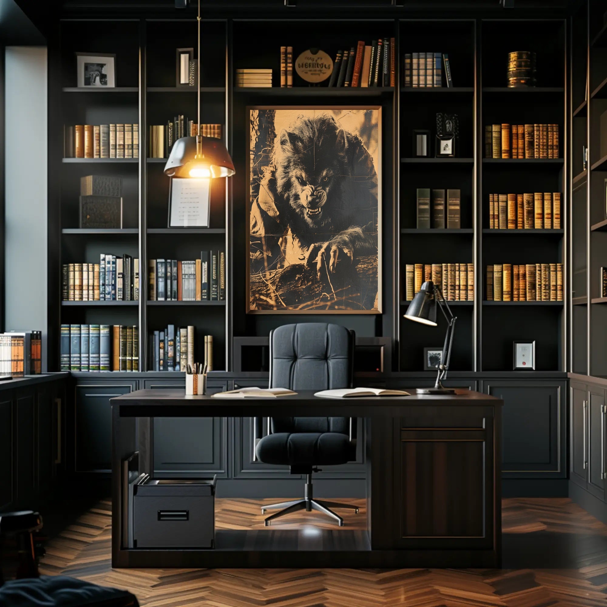 The Ferocious Werewolf Art Print Poster Decor PosterGoat