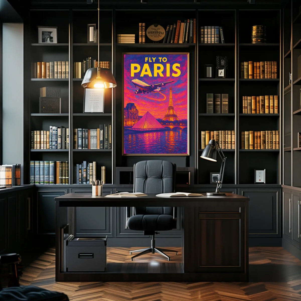 Fly to Paris Poster