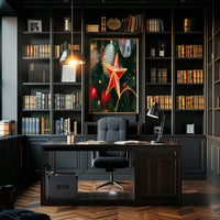 Festive Christmas Ornament Display Poster