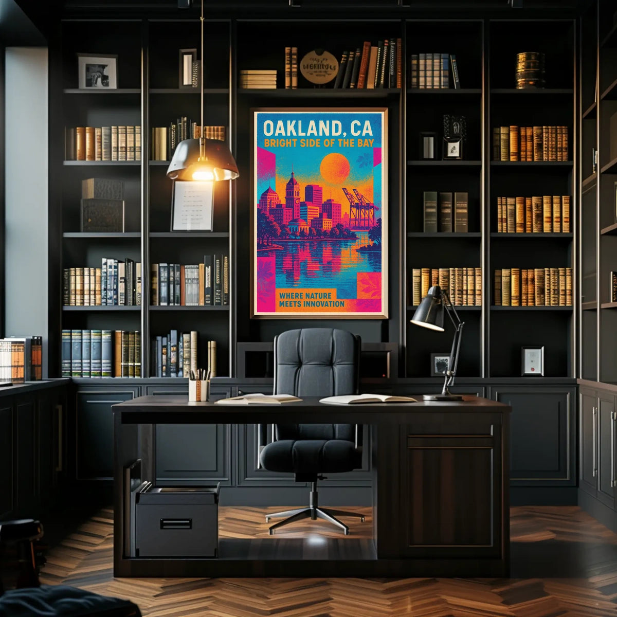 Oakland, Ca Bright Side Of The Bay Poster