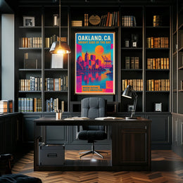 Oakland, Ca Bright Side Of The Bay Poster