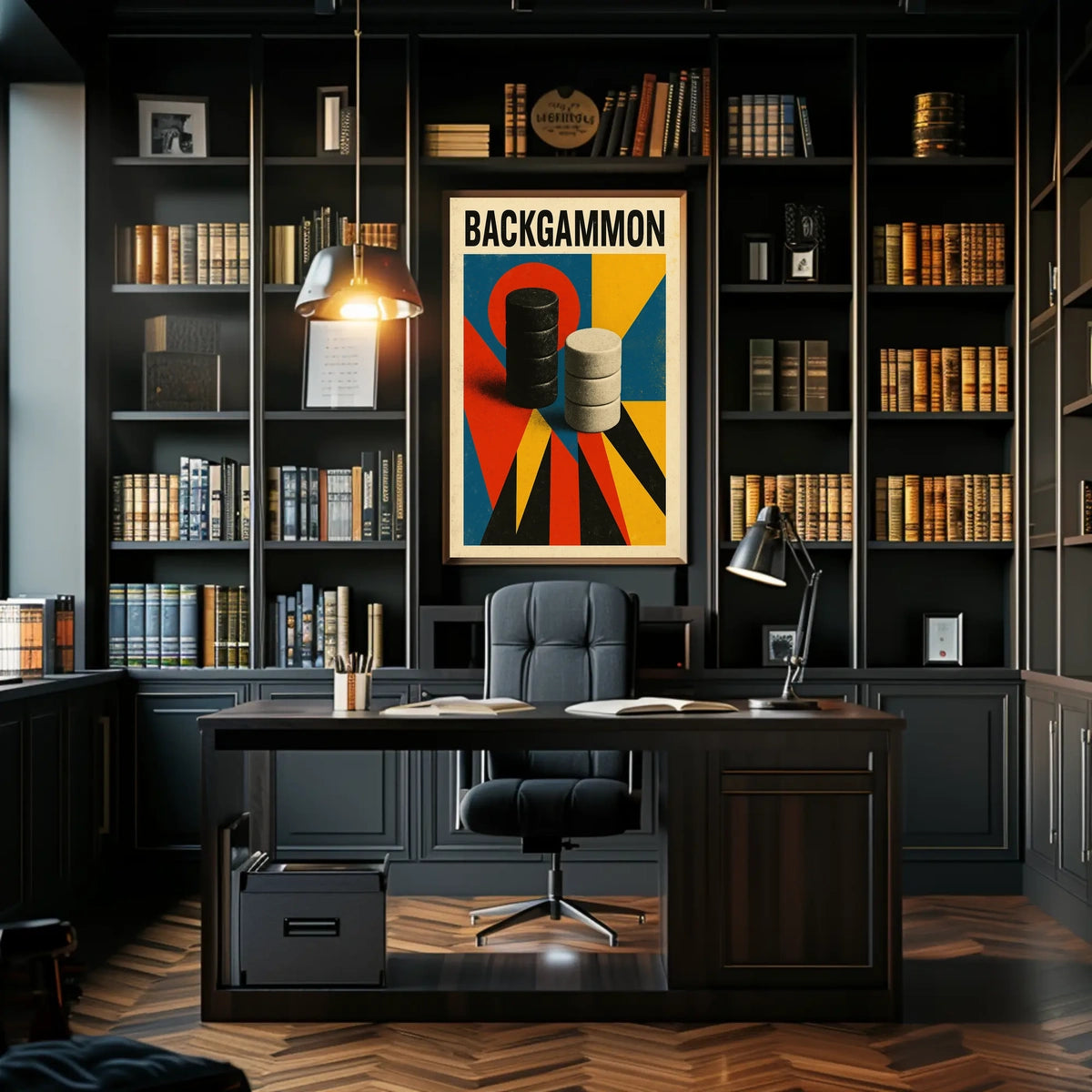Backgammon Art Poster