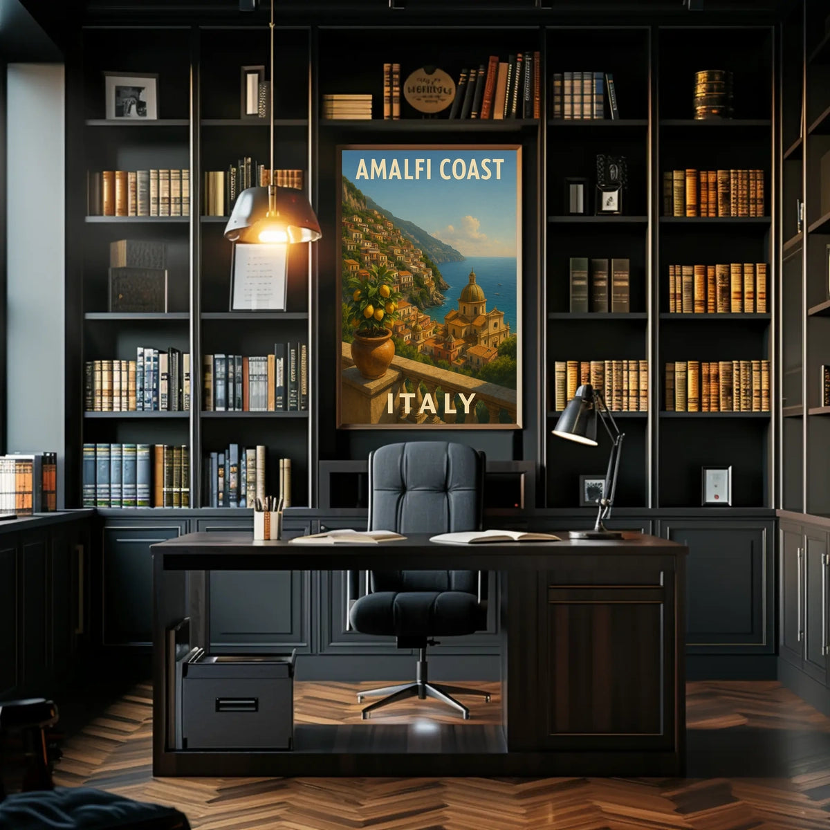Amalfi Coast Italy Poster Wall Art Print Museum Quality