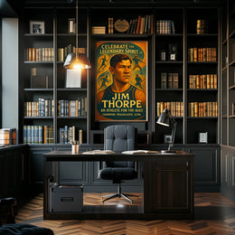 Celebrate the Legendary Spirit Jim Thorpe Poster