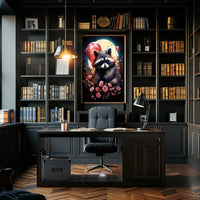 Moonlit Mischief Poster Moonlight Wall Art For Living Rooms