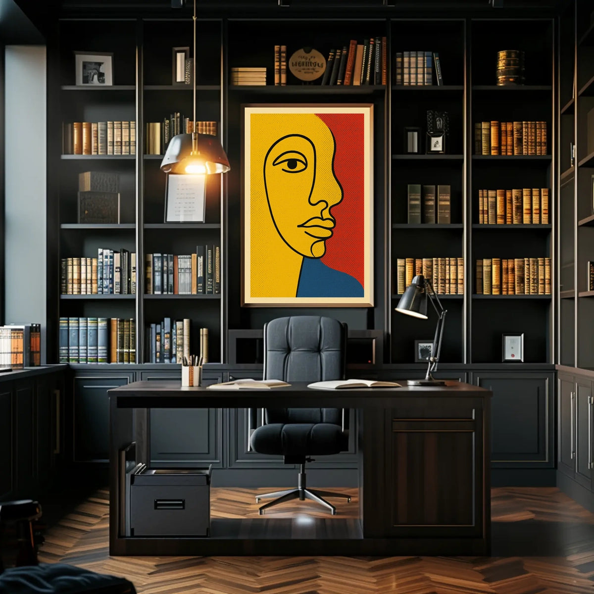 Vibrant Abstract Portrait Poster