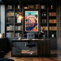Vintage Las Vegas Adventure Poster