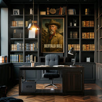 Buffalo Bill Classic Western Portrait Cultural Heritage Poster