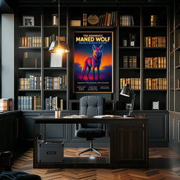 The Enigmatic Maned Wolf Poster