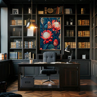 Vibrant Floral Symphony Wall Art Print