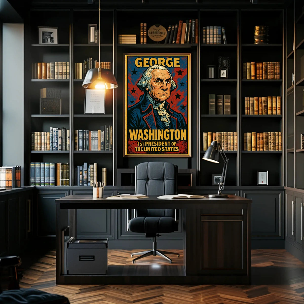 George Washington First President Poster Wall Art Decor