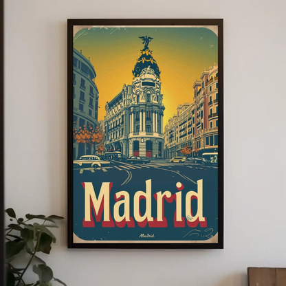 Madrid Vintage Poster