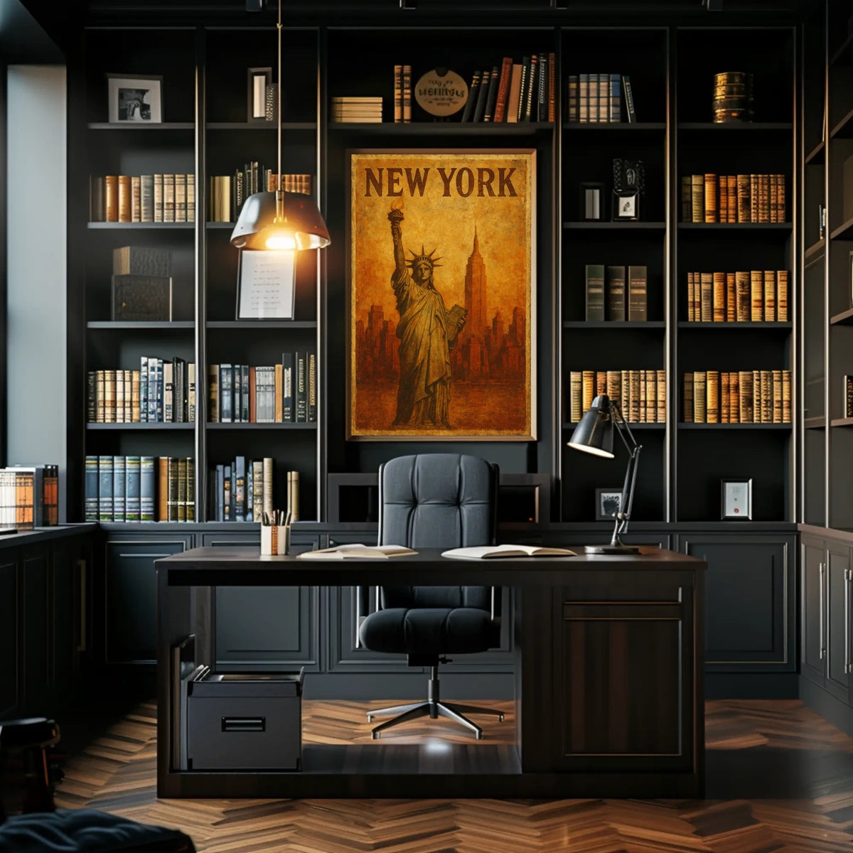 New York Iconic Skyline Poster