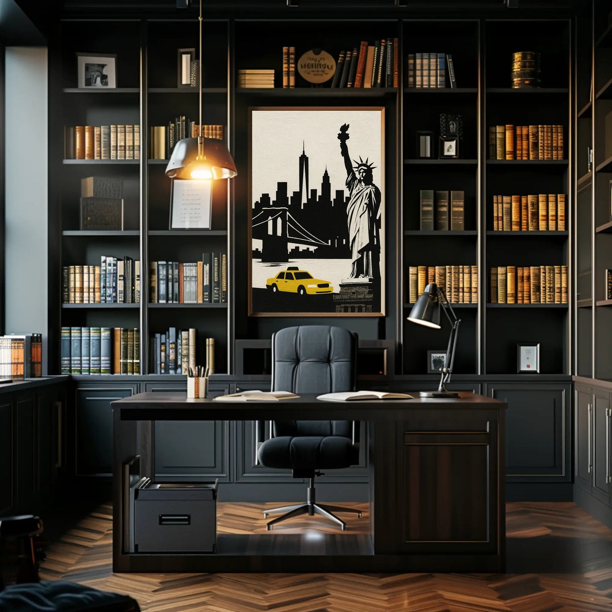 Iconic New York City Poster Bold Cityscape For Home Decor