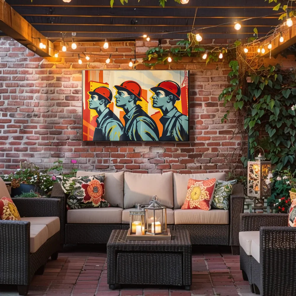 Industrial Progress Vintage Propaganda Poster Art Print