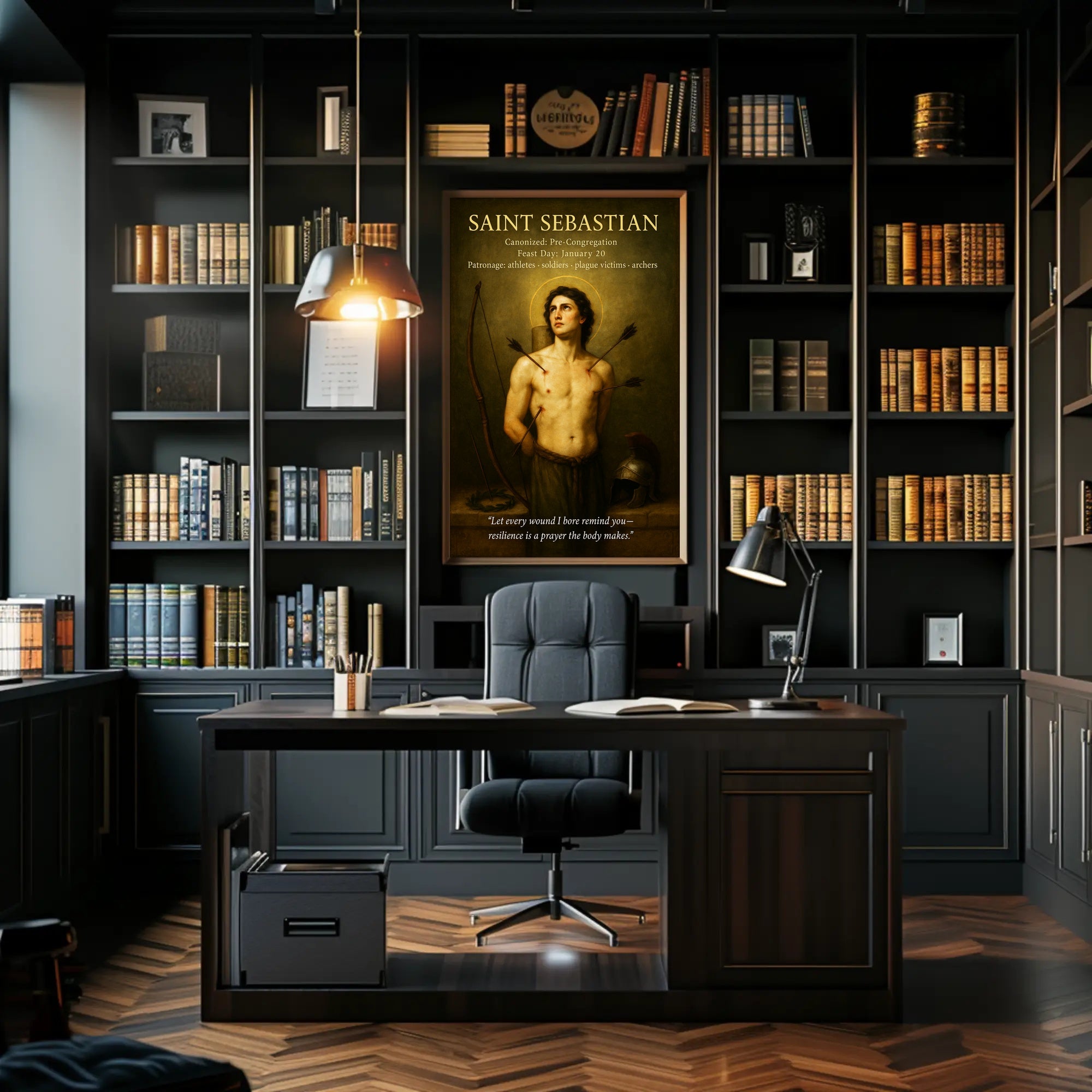 Saint Sebastian Resilience and Martyrdom Poster PosterGoat