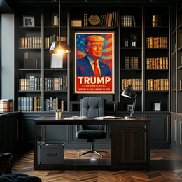 Trump Forty Seventh President Patriotic Wall Art Poster