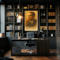 Malcolm X Portrait Poster