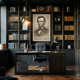 Abraham Lincoln Vintage Art Historical or Presidential Poster PosterGoat