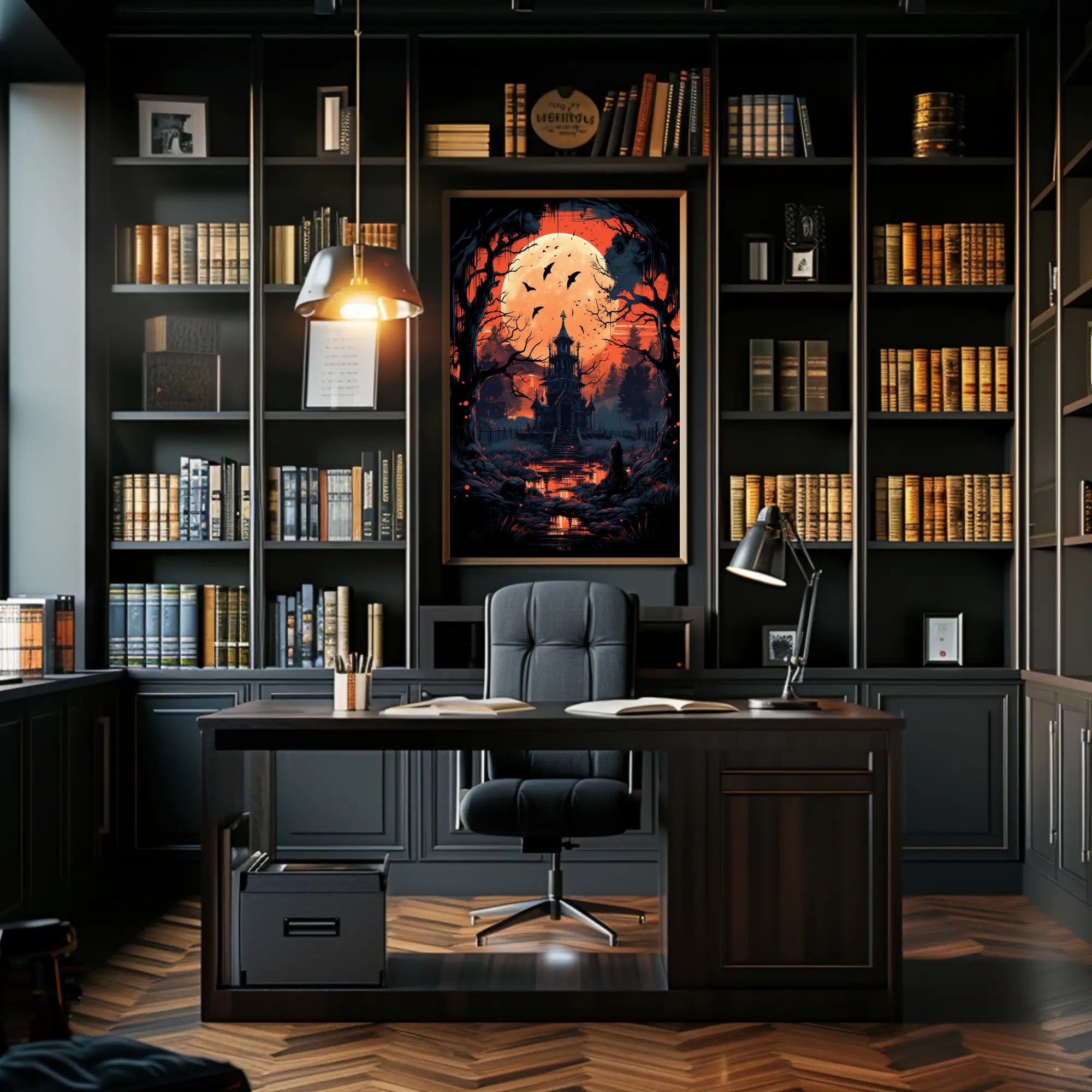 Haunted Mansion Under The Blood Moon Poster