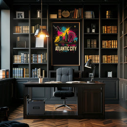 Atlantic City Skyline Poster