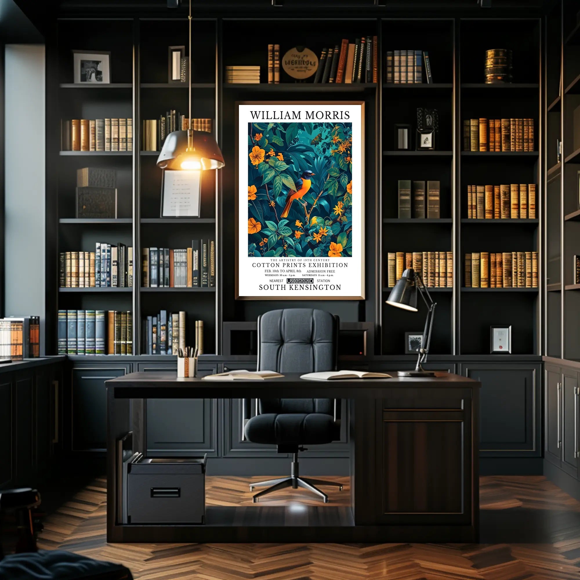The Artistry of William Morris Exhibition Artistic Poster