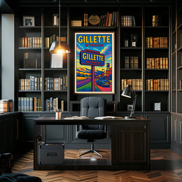 Gillette, Wyoming Vibrant Landscape Poster