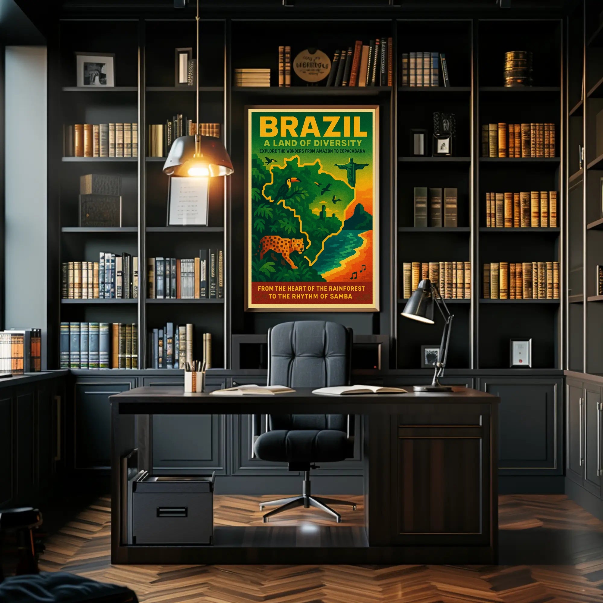 Brazil A Land Of Diversity Poster