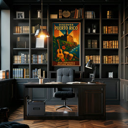 Discover Puerto Rico Vintage Poster Art PosterGoat