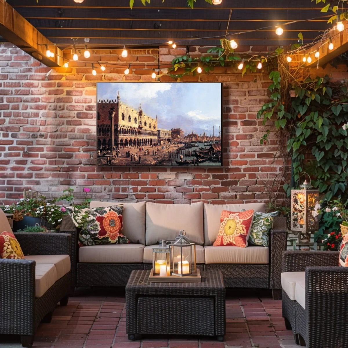 Venice Renaissance Waterfront Scene in Urban or Cityscape Poster
