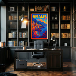 Amalfi Coast Vibrant Seaside Escape Poster