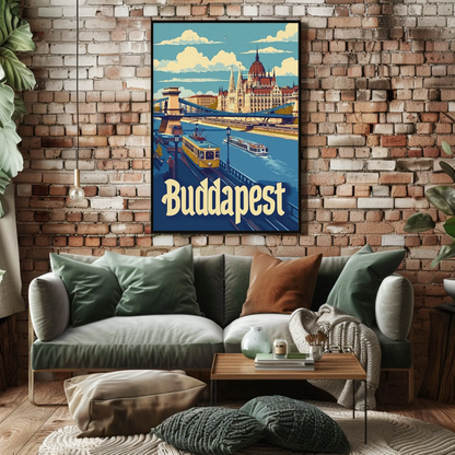 Budapest Cityscape Poster
