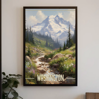 Washington United States Vintage Poster