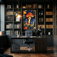 Enchanted Mushroom Forest Fantasy or Mythology Poster