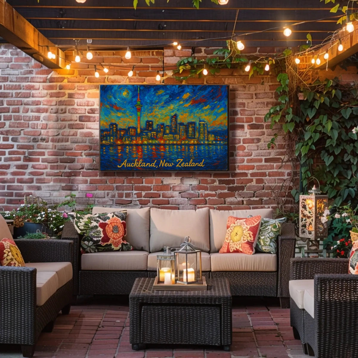 Auckland Skyline at Dusk Poster