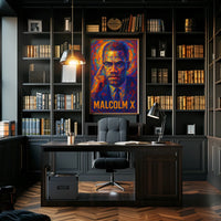 Malcolm X Iconic Leader Poster