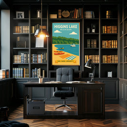 Higgins Lake Serenity Travel Poster