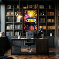 Speed and Color Burst Poster PosterGoat