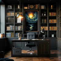 Celestial Nightscape Poster