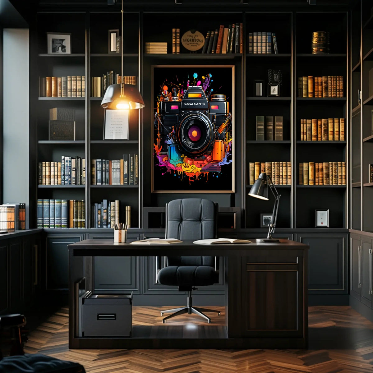 Vibrant Camera Art Poster