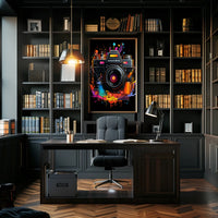 Vibrant Camera Art Poster