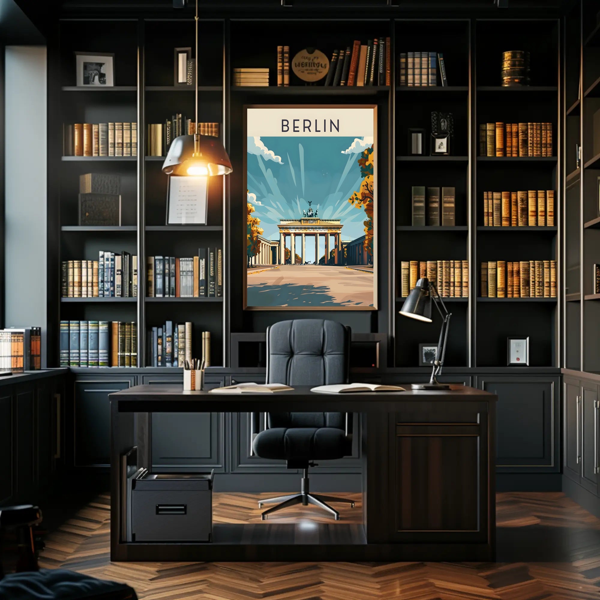 Berlin's Iconic Landmark Poster