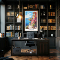 Côte d'Azur Coastal Impressionism Travel Poster PosterGoat