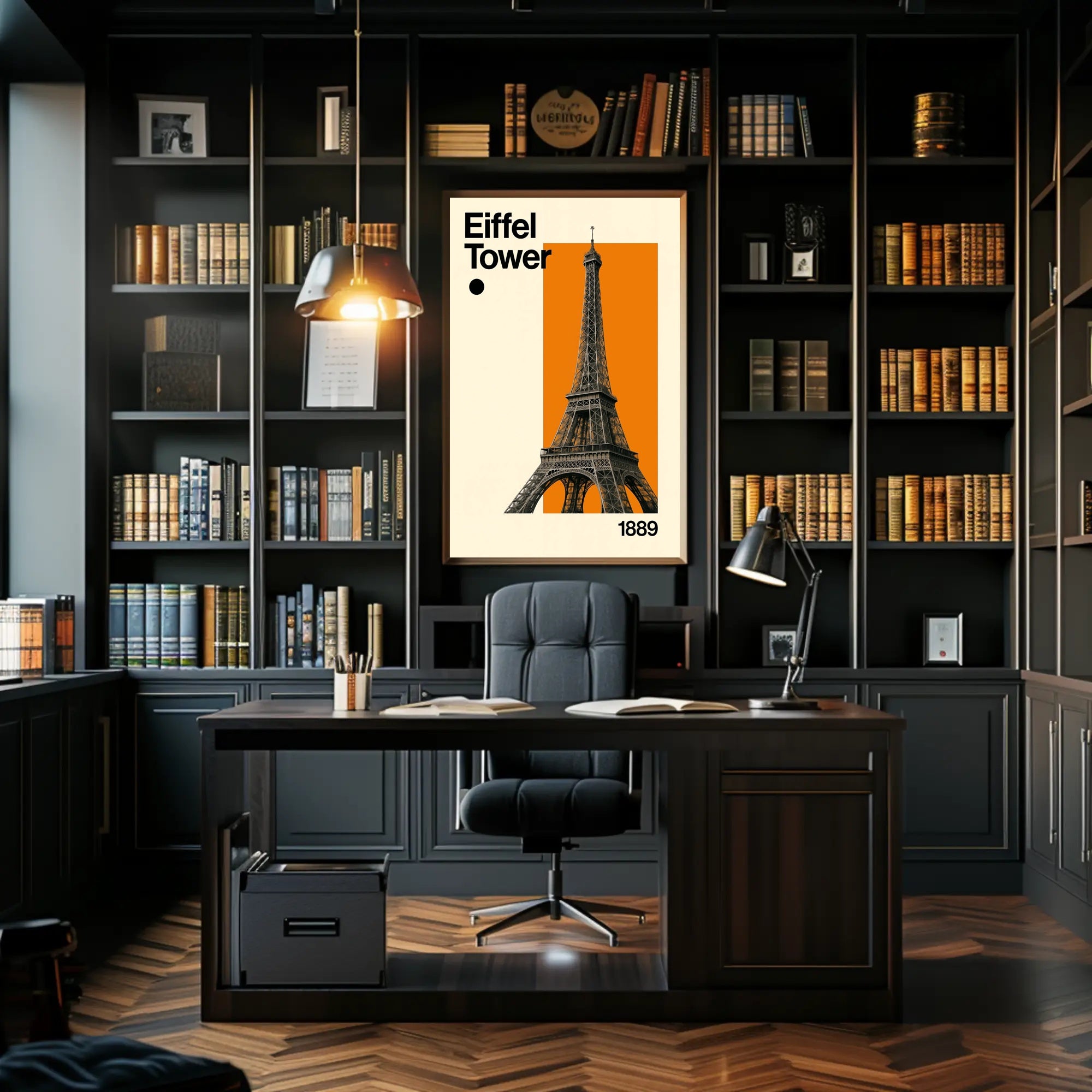 Eiffel Tower Minimalist Design Travel Poster