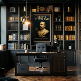 Grover Cleveland Vintage Presidential Historical or Presidential Poster PosterGoat