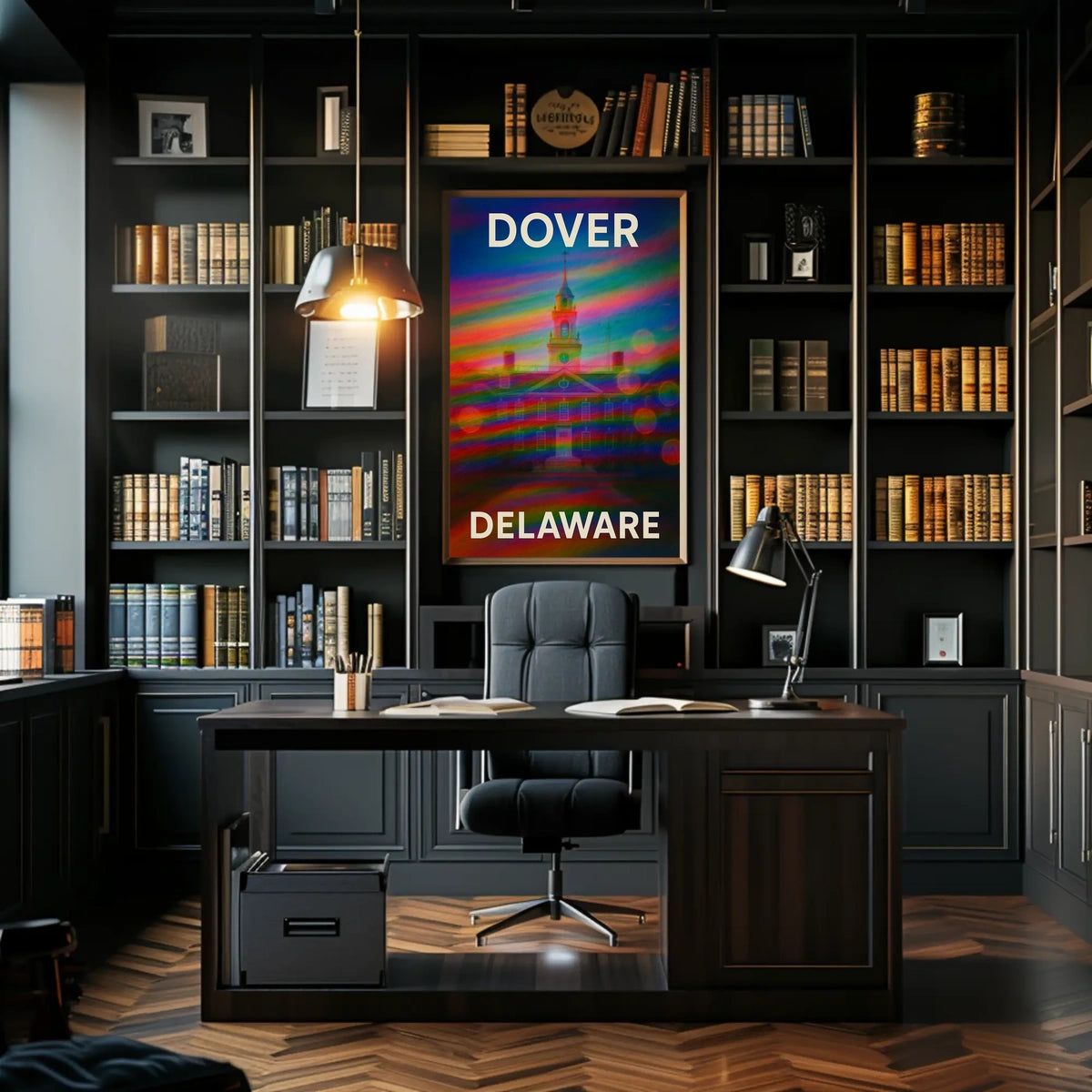 Charming Dover Delaware Scenic Travel Photography Realism Vibrant Wall Decor Poster